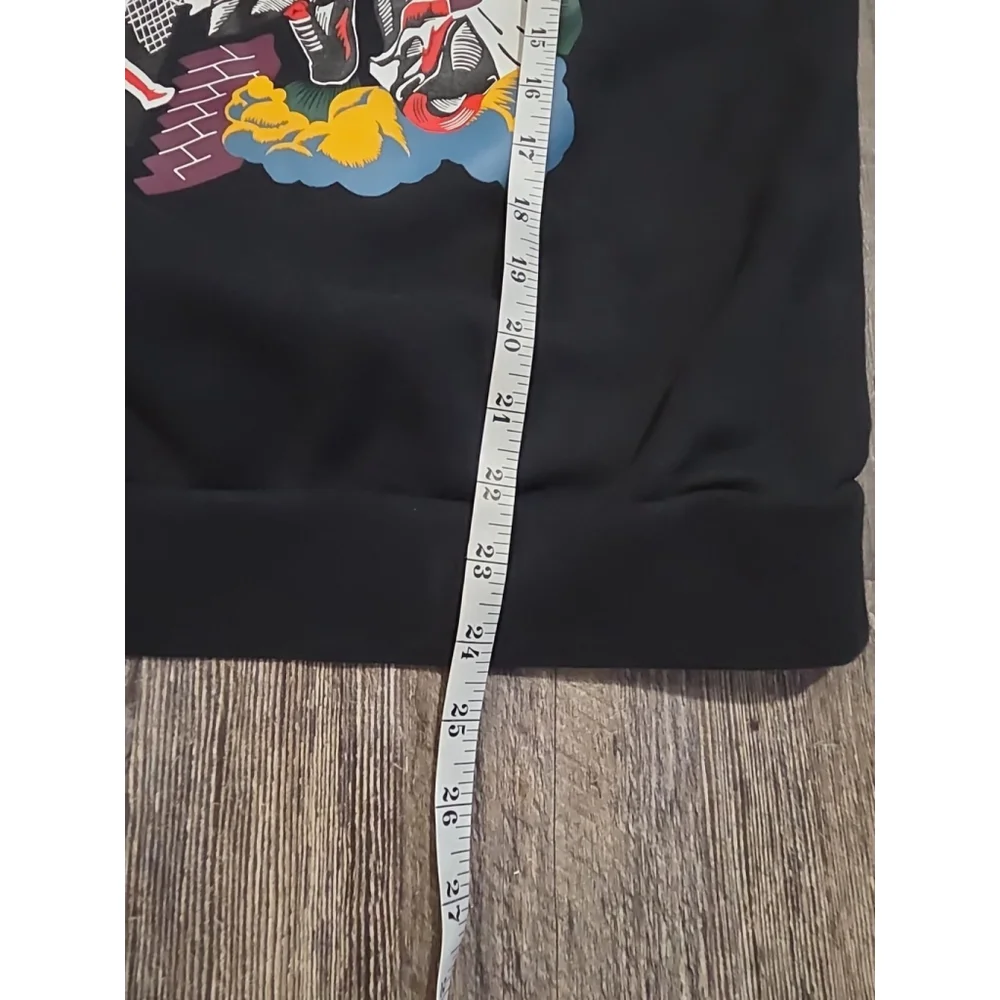 Jordan Shatter Sweater Design Men's Size XS Black Sweater